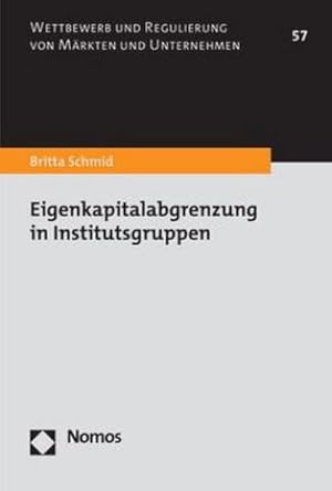 Seller image for Eigenkapitalabgrenzung in Institutsgruppen (Wettbewerb und Regulierung von Mrkten und Unternehmen) for sale by Rheinberg-Buch Andreas Meier eK