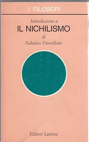 Imagen del vendedor de Introduzione a il nichilismo a la venta por MULTI BOOK