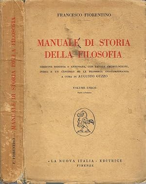 Manuale di storia della fiosofia