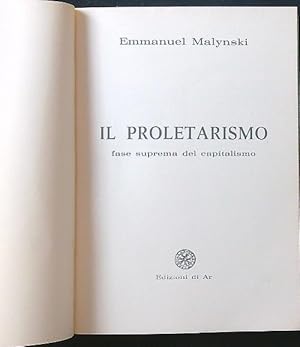 Seller image for Il proletarismo for sale by Miliardi di Parole