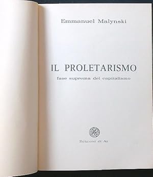 Immagine del venditore per Il proletarismo venduto da Miliardi di Parole