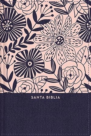 Seller image for RVR60 Santa Biblia, Letra Grande, Tamao Compacto, Tapa Dura/Tela, Azul Floral, Edicin Letra Roja con ndice (Spanish Edition) for sale by ChristianBookbag / Beans Books, Inc.