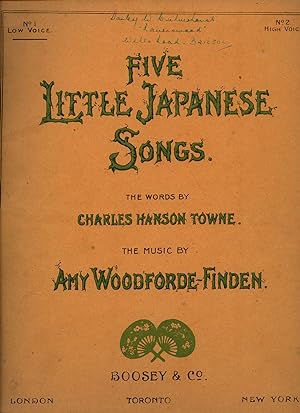 Seller image for Five Little Japanese Songs [Vintage Piano Solo Sheet Music] for sale by Little Stour Books PBFA Member