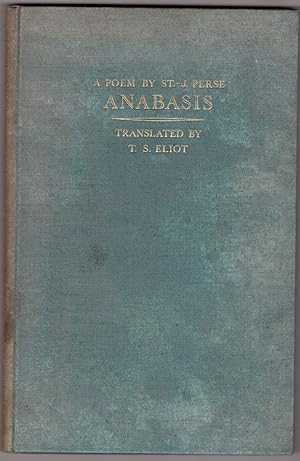 Seller image for Anabasis for sale by HAUNTED BOOKSHOP P.B.F.A.