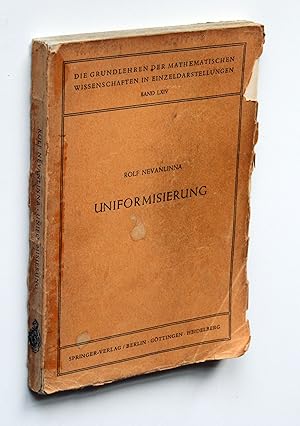 Immagine del venditore per Uniformisierung [Die Grundlehren der mathematischen Wissenschaften in Einzeldarstellungen Band LXIV] venduto da Versandantiquariat Hsl