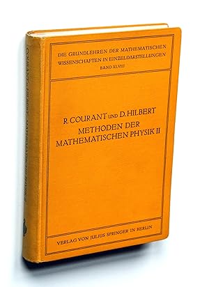 Bild des Verkufers fr Methoden der mathematischen Physik. 2. Band. [Die Grundlehren der mathematischen Wissenschaften in Einzeldarstellungen mit besonderer Bercksichtigung der Anwendungsgebiete Band XLVIII] zum Verkauf von Versandantiquariat Hsl