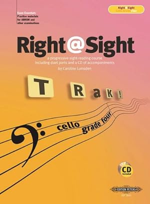 Bild des Verkufers fr Right@Sight for Cello, Grade 3 (includes duet parts and a CD of accompaniments) zum Verkauf von Smartbuy
