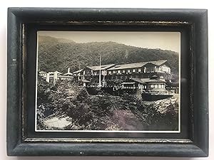 Vintage Japanese silver gelatin photograph UNZEN KANKO HOTEL