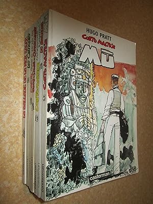 Image du vendeur pour CORTO MALTESE:COLLECTION DE 7 ALBUMS BROCHES NOIR ET BLANC EN TRES BON ETAT mis en vente par Bibliofolie