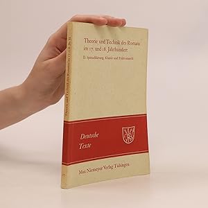 Seller image for Theorie und Technik des Romans im 17. und 18. Jahrhundert. Bd. 2, Sptaufklrung, Klassik und Frhromantik for sale by Bookbot