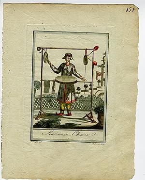 Image du vendeur pour Antique Print-CULTURE-CHINA-MUSIC-TRADITION-ARTISTRY-Labrousse-Grasset-1797 mis en vente par Pictura Prints, Art & Books