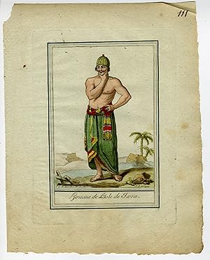 Seller image for 2-Antique Prints-ISLAND-JAVA-CULTURE-TRADITIONAL-ATTIRE-Laroque-Grasset-1797 for sale by Pictura Prints, Art & Books