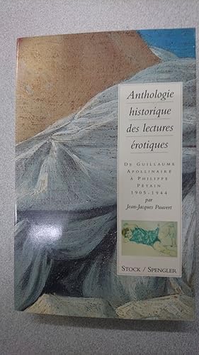 Imagen del vendedor de Anthologie historique des lectures rotiques (1905-1944) a la venta por Dmons et Merveilles