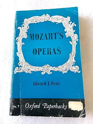Imagen del vendedor de 1960 PB Mozart's Operas: a Critical Study by Dent, Edward J. a la venta por Miki Store