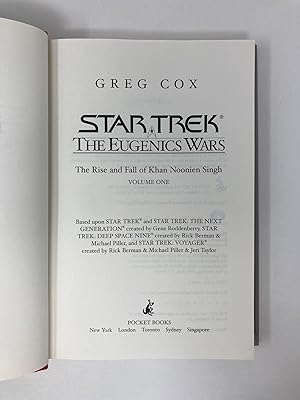 The Eugenics Wars Vol I: The Rise and Fall of Khan Noonien Singh (Star Trek): Cox, Greg