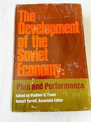 Imagen del vendedor de 1968 HC The Development of the Soviet Economy : Plan and Performance by Treml, Vladimir G. (Editor) a la venta por Miki Store