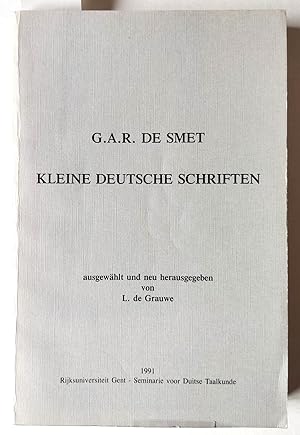 Imagen del vendedor de Kleine deutsche Schriften. Ausgewhlt und neu herausgegeben von L. de Grauwe. a la venta por Versandantiquariat Kerstin Daras
