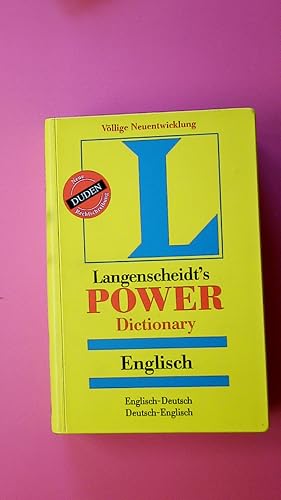 LANGENSCHEIDT S POWER DICTIONARY, ENGLISCH.