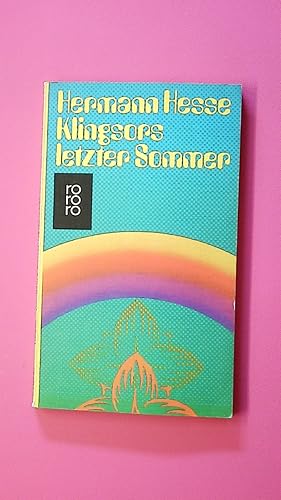 Bild des Verkufers fr KLINGSORS LETZTER SOMMER UND ANDERE ERZHLUNGEN. zum Verkauf von Butterfly Books GmbH & Co. KG