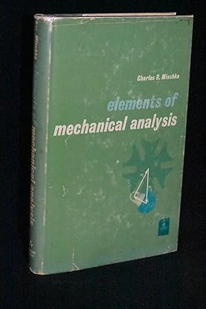 Imagen del vendedor de Elements of Mechanical Analysis a la venta por Books by White/Walnut Valley Books