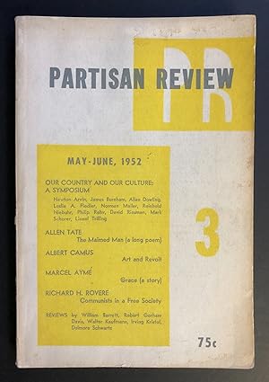 Image du vendeur pour Partisan Review, Volume 19, Number 3 (XIX; May - June 1952) mis en vente par Philip Smith, Bookseller