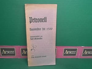 Petronell. - Hausbesitzer seit 1700.