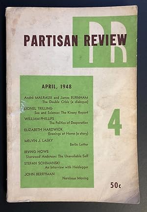 Imagen del vendedor de Partisan Review, Volume 15, Number 4 (XV; April 1948) a la venta por Philip Smith, Bookseller