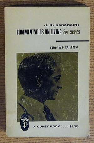 Imagen del vendedor de Commentaries on Living 3rd Series a la venta por Pistil Books Online, IOBA