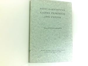 Image du vendeur pour Kaiser Friedrich der Zweite. Ergnzungsband. 4. Fotomechanischer Nachdruck. Mit einem Bild. Kopffarbschnitt. OLnbd mit OSU. Sauberes Exemplar 12. - 335 S. (pages) Erg.-Bd. mis en vente par Book Broker