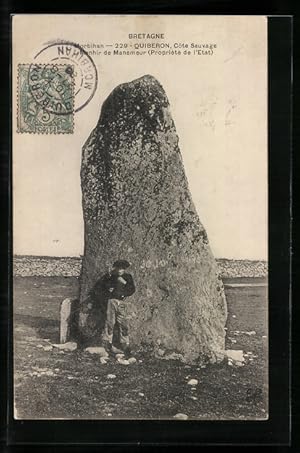 Ansichtskarte Quiberon, Menhir de Manemeur