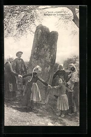 Ansichtskarte Cast, Menhir de Lelsac`h