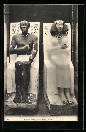 Ansichtskarte Cairo, Prince Rahotpu and Wife