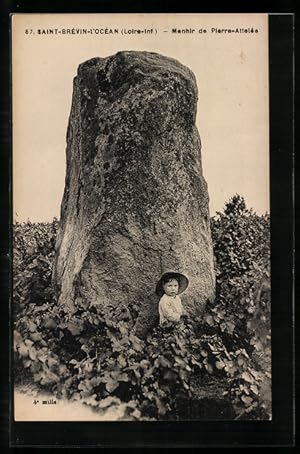 Ansichtskarte Saint-Brévin-l`Océan, Menhir de Pierre-Attelée