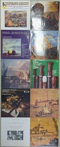 10 Schallplatten 12" LP Antonio Vivaldi Die vier Jahreszeiten; Sonaten; Psalms; Oboe Concertos .