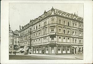 Ansichtskarte (a63 ) Baden-Württemberg Karlsruhe 1931 Erbprinzenstrasse Restaurant Rothausbräu