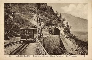 Ansichtskarte / Postkarte Aix les Bains Savoie, Mont Revard, Tunnel, Eisenbahn