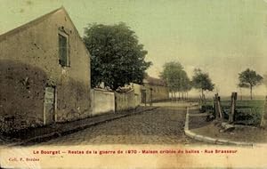 Ansichtskarte / Postkarte Bourget Savoie, Restes de la guerre de 1870, Maison criblee de balles, ...