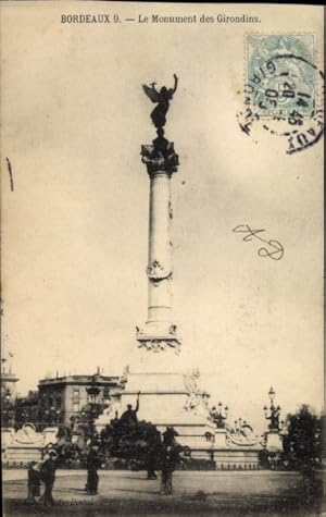Ansichtskarte / Postkarte Bordeaux Gironde, Monument des Girondins