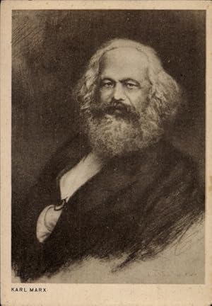 Ansichtskarte / Postkarte Philosoph Karl Marx, Portrait