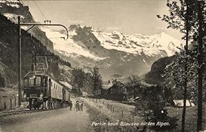 Ansichtskarte / Postkarte Blausee Mitholz Kandergrund Kanton Bern, Alpen, Bern-Lötschberg-Simplon...