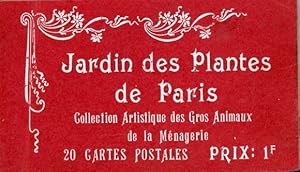 20 alte Ansichtskarte / Postkarte diverse Tiere, Jardin des Plantes de Paris, im passenden Heft, ...