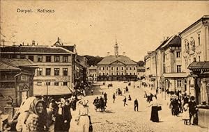 Ansichtskarte / Postkarte Tartu Dorpat Estland, Rathaus