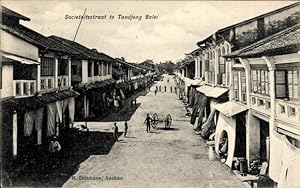 Ansichtskarte / Postkarte Tanjung Balai Sumatra Indonesien, Societeitsstraat