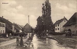 Ansichtskarte / Postkarte Miécourt Kanton Jura, Straßenpartie