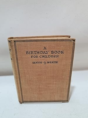 Seller image for A Birthday Book For Children for sale by Cambridge Rare Books