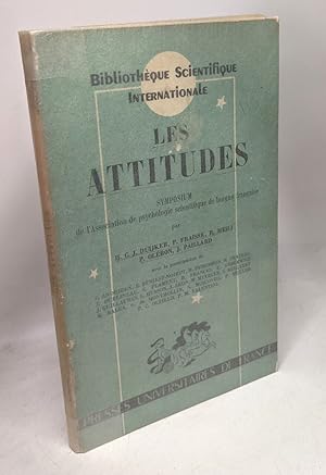 Seller image for Les Attitudes. - Symposium de l'Association de psychologie scientifique de langue franaise for sale by crealivres