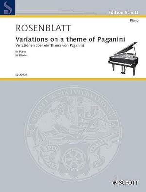 Bild des Verkufers fr Variationen ber ein Thema von Paganinifr Klavier zum Verkauf von AHA-BUCH GmbH