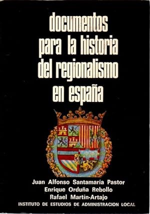 Imagen del vendedor de Documentos para la historia del regionalismo en Espaa . a la venta por Librera Astarloa