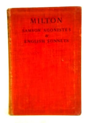 Seller image for Samson Agonistes & English Sonnets for sale by World of Rare Books