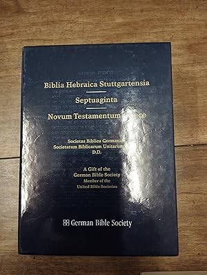 Imagen del vendedor de Coffret Biblia hebraica, Septuaginta, Novum Testamentum Graece a la venta por Librairie Clment VI